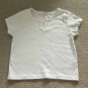 John Galt White Zelle’s Short Sleeve Top, NEVER WORN!!